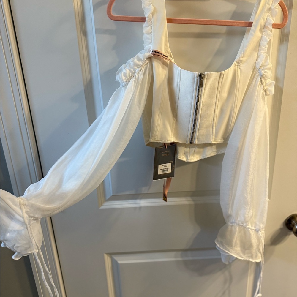 House of CB Cream Corset Top
